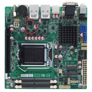 Axiomtek MANO520 Mini ITX Motherboard, 9th/8th Gen Intel Core i7/i5/i3, H310 chipset, 8 USB, up to 32GB memory